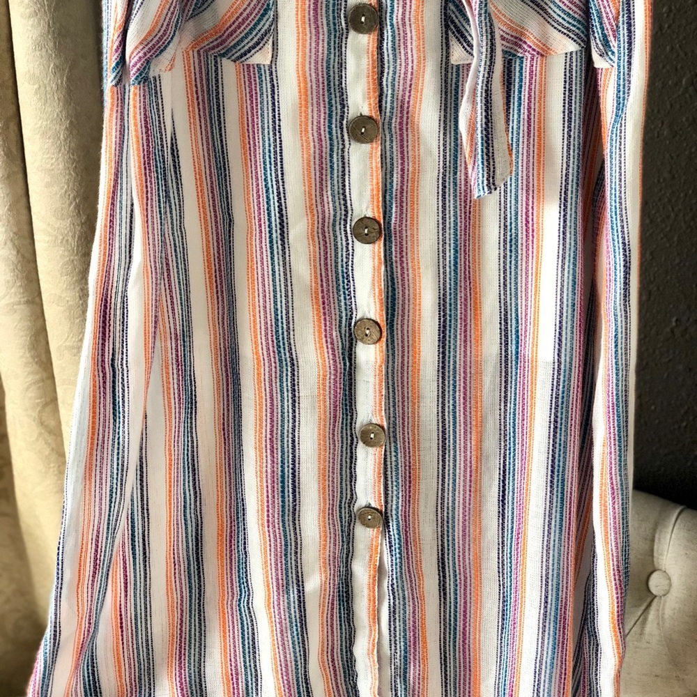 Harper Striped Midi Skirt - Picture 3 of 5